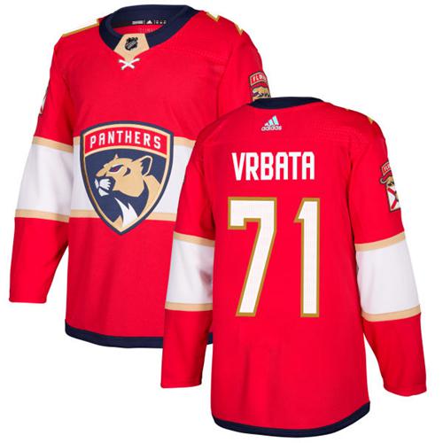 Adidas Men Florida Panthers 71 Radim Vrbata Red Home Authentic Stitched NHL Jersey